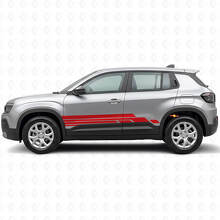 Kit Adesivi Laterali a Strisce Curve in Vinile per Jeep Avenger 2023+_3
