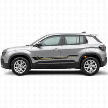Adesivo in Vinile con Strisce Curve per Minigonne Jeep Avenger 2023+_2