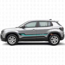 Adesivo in vinile con strisce laterali in stile vintage per Jeep Avenger 2023+_2
