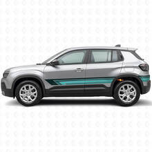 Adesivo in vinile laterale a strisce dritte vintage per Jeep Avenger 2023+_2