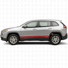 Adesivo Laterale in Vinile a Strisce Stile Topografico per Jeep Cherokee KL 2013-2023_3