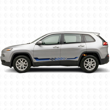 Adesivo in Vinile con Strisce Laterali a Bandiera a Scacchi per Jeep Cherokee KL 2013-2023_2