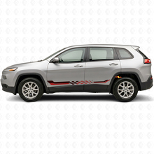 Adesivo in Vinile con Strisce Laterali a Bandiera a Scacchi per Jeep Cherokee KL 2013-2023_3