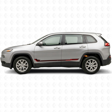 Adesivo Vinilato a Strisce Laterali Stile Racing per Jeep Cherokee KL 2013-2023_3