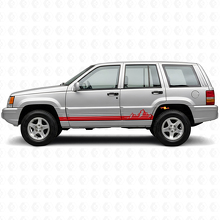 Adesivo Laterale in Vinile a Strisce Sottili Montagne per Jeep Grand Cherokee 1993-1998_3
