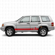 Adesivo laterale in vinile con strisce larghe a montagne per Jeep Grand Cherokee 1993-1998_3