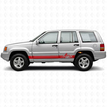 Adesivo Laterale in Vinile con Strisce Stile Montagne per Jeep Grand Cherokee 1993-1998_3
