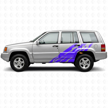 Adesivo Vinilico Laterale con Grafica Spruzzi di Fango per Jeep Grand Cherokee 1993-1998_2