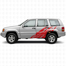 Adesivo Vinilico Laterale con Grafica Spruzzi di Fango per Jeep Grand Cherokee 1993-1998_3
