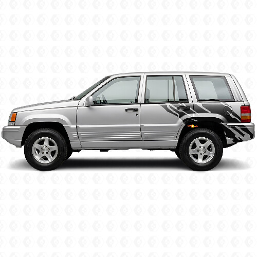 Adesivo in Vinile Grafica Spruzzi di Fango Laterale Posteriore per Jeep Grand Cherokee 1993-1998