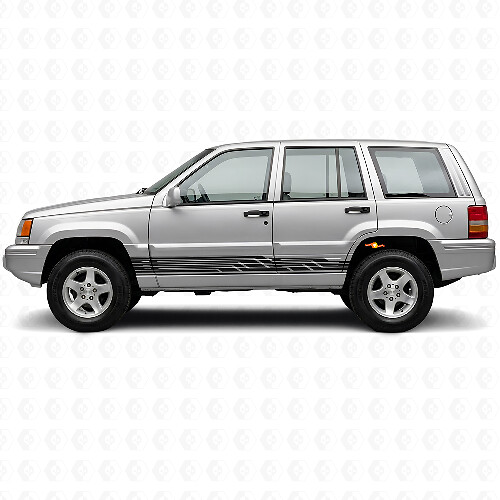 Adesivo laterale con strisce intrecciate per Jeep Grand Cherokee 1993-1998