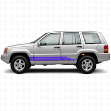 Kit adesivi laterali a strisce curve per Jeep Grand Cherokee 1993-1998_2