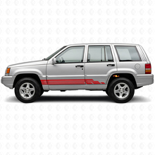 Kit adesivi laterali a strisce curve per Jeep Grand Cherokee 1993-1998_3