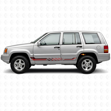 Adesivo in Vinile con Strisce Laterali a Scacchi per Jeep Grand Cherokee 1993-1998_3