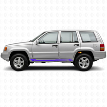 Adesivo laterale a strisce a nido d'ape per Jeep Grand Cherokee 1993-1998_2