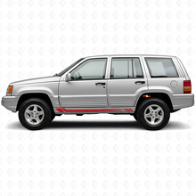 Adesivo laterale a strisce a nido d'ape per Jeep Grand Cherokee 1993-1998_3