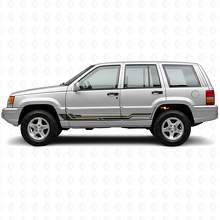 Adesivo in vinile con strisce curve per battitacco Jeep Grand Cherokee 1993-1998_2