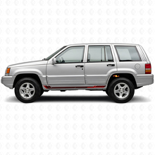 Adesivo Vinilico a Strisce Laterali Stile Racing per Jeep Grand Cherokee 1993-1998_3