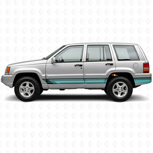 Adesivo Laterale in Vinile a Strisce Dritte Vintage per Jeep Grand Cherokee 1993-1998_2