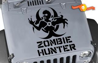 Jeep Rubicon Wrangler Zombie Hunter Decal CJ ​​YJ TJ JK Adesivo in vinile