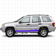 Adesivo Laterale in Vinile con Sottili Strisce Montagne per Jeep Grand Cherokee 1999-2004_2