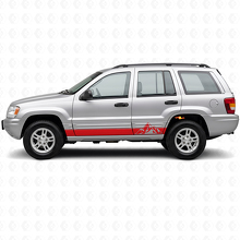 Adesivo Vinile Laterale con Strisce Stile Montagne per Jeep Grand Cherokee 1999-2004_3