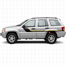 Adesivo Laterale a Strisce Gemelle per Jeep Grand Cherokee 1999-2004_2