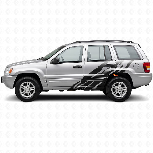 Adesivo in Vinile Grafica Spruzzi di Fango Laterale per Jeep Grand Cherokee 1999-2004