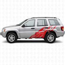 Adesivo in Vinile Grafica Spruzzi di Fango Laterale per Jeep Grand Cherokee 1999-2004_3