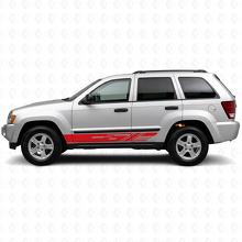 Kit Adesivi in Vinile con Strisce Laterali Decorate per Jeep Grand Cherokee 2005-2010_3