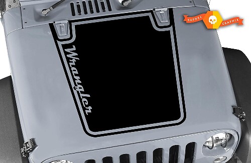 Decalcomania per cappuccio grafica classica Jeep JK Decalcomania CJ YJ TJ JK Adesivo in vinile