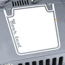 Adesivo in Vinile Grafica Blackout Cofano per Jeep Wrangler CJ YJ TJ JK_2