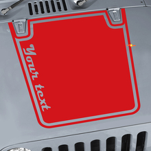 Adesivo in Vinile Grafica Blackout Cofano per Jeep Wrangler CJ YJ TJ JK_3