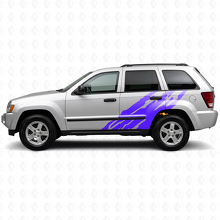 Adesivo laterale in vinile con grafica spruzzo di fango per Jeep Grand Cherokee 2005-2010_2
