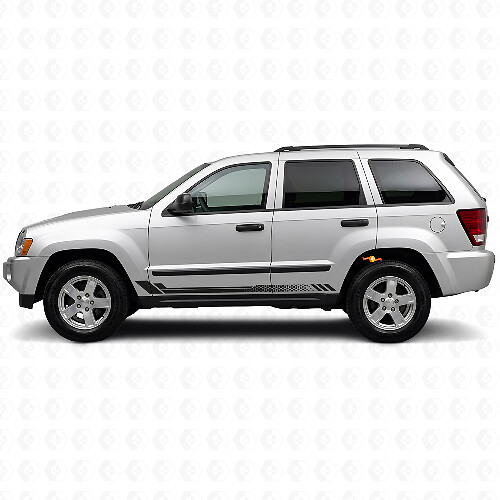 Adesivo Laterale a Strisce a Nido d'Ape per Jeep Grand Cherokee 2005-2010