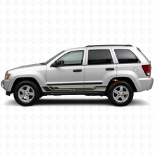 Strisce Curve Adesivo in Vinile per Pianale Porta Jeep Grand Cherokee 2005-2010_2