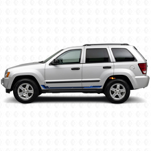 Adesivo in Vinile con Strisce Laterali Stile Racing per Jeep Grand Cherokee 2005-2010_2