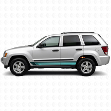 Strisce dritte vintage adesive laterali per Jeep Grand Cherokee 2005-2010_2