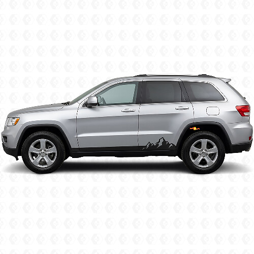 Adesivo laterale a strisce sottili Mountains per Jeep Grand Cherokee 2011-2021_1