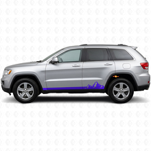 Adesivo laterale a strisce sottili Mountains per Jeep Grand Cherokee 2011-2021_2