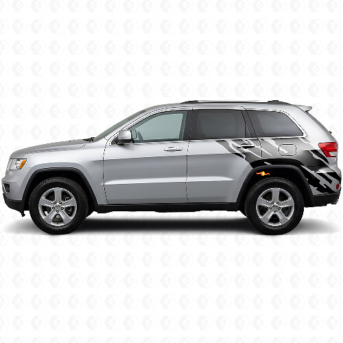Adesivo in Vinile Decorativo Laterale Posteriore Effetto Spruzzo di Fango per Jeep Grand Cherokee 2011-2021_1