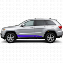 Kit di Adesivi Laterali a Strisce Curve per Jeep Grand Cherokee 2011-2021_2
