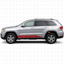 Kit di Adesivi Laterali a Strisce Curve per Jeep Grand Cherokee 2011-2021_3