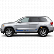 Adesivo in Vinile con Strisce Laterali a Bandiera a Scacchi per Jeep Grand Cherokee 2011-2021_2