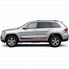 Adesivo in Vinile con Strisce Laterali a Bandiera a Scacchi per Jeep Grand Cherokee 2011-2021_3