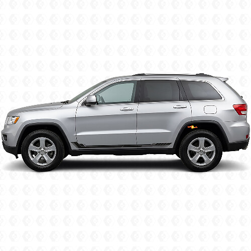 Adesivo Vinil Strisce Laterali in Stile Racing per Jeep Grand Cherokee 2011-2021