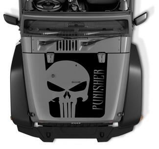 Jeep Punisher Skull wrangler Rubicon TJ cappuccio Decalcomania CJ YJ TJ JK Adesivo in vinile