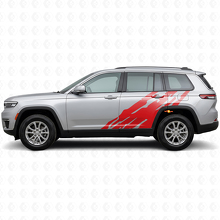 Adesivo laterale in vinile con grafica schizzi di fango per Jeep Grand Cherokee 2021+_3