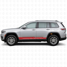 Adesivo Vinile Laterale con Strisce Intrecciate per Jeep Grand Cherokee 2021+_3