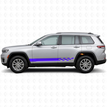 Adesivo Laterale a Strisce a Scacchi per Jeep Grand Cherokee 2021+_2